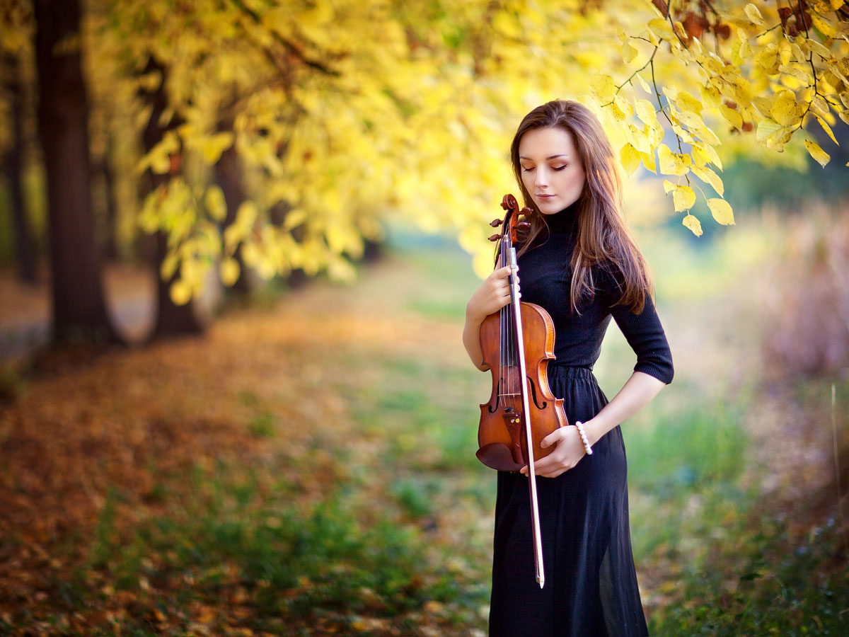 Vrouw met viool