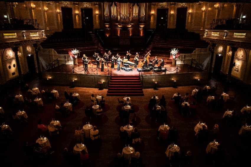 De Grote Zaal van Het Concertgebouw in de 1888-opstelling. Foto: Melle Meivogel