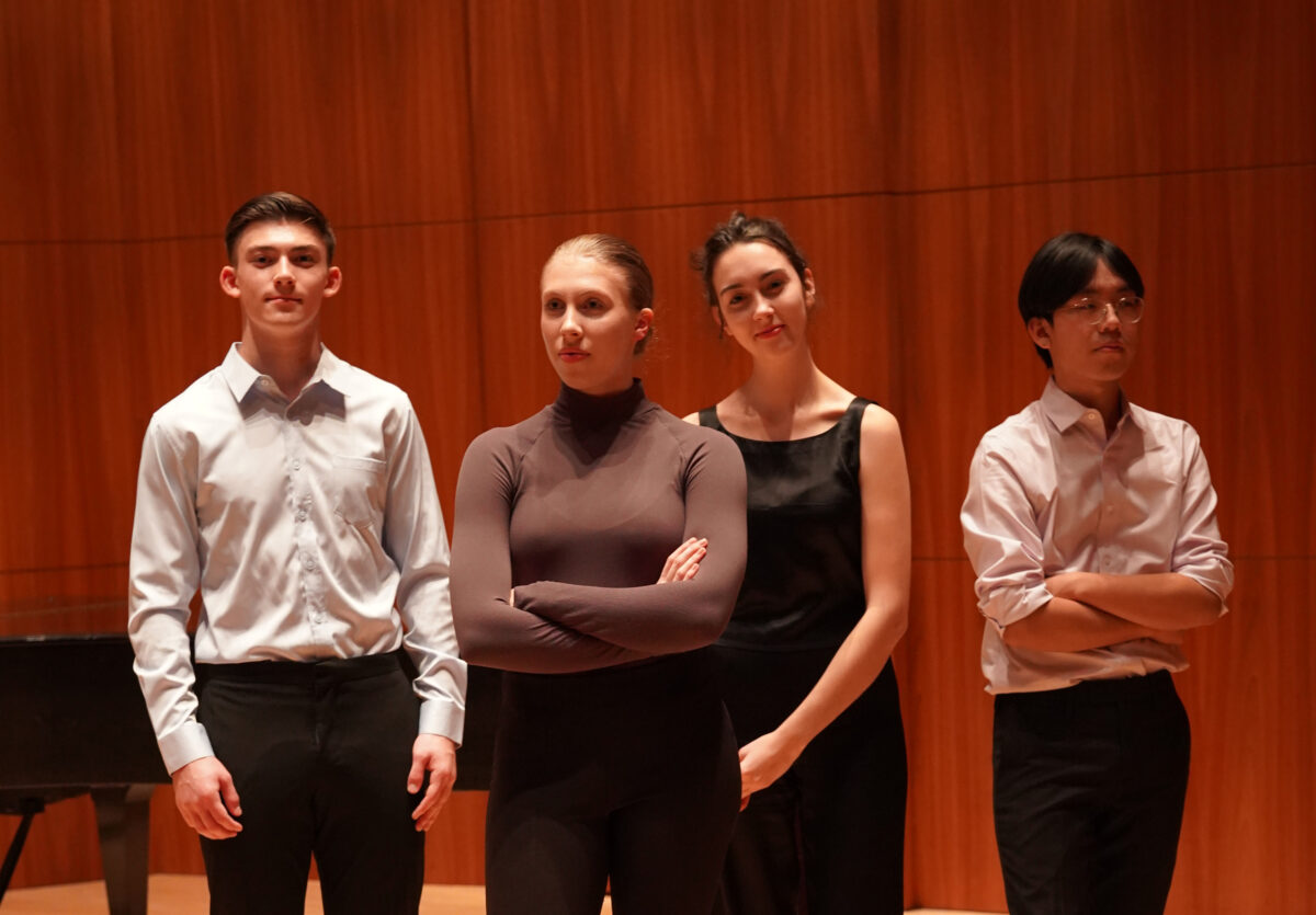 Het Afternoon Quartet heeft Mozarts Dissonantenkwartet gespeeld.