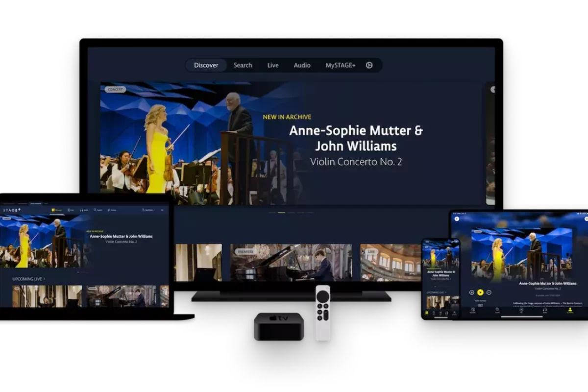STAGE+ werkt op tv, laptop en tablet